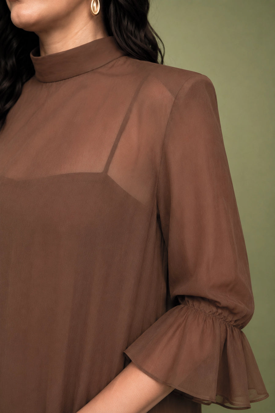 VESTIDO MARINA MARRÓN