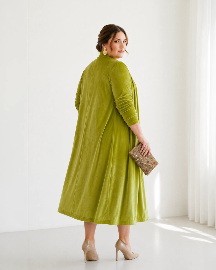 CHAQUETA TERCIOPELO CANDELA VERDE LIMA
