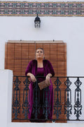 Chaqueta Terciopelo Candela color Buganvilla de la Marca Corintia para tallas grandes