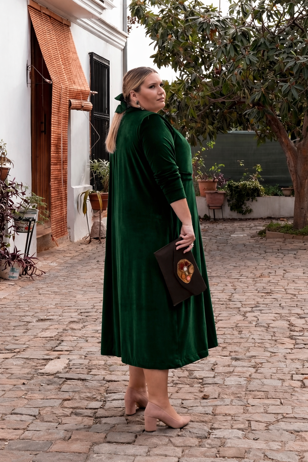CHAQUETA TERCIOPELO CANDELA VERDE